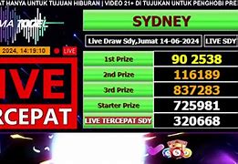 Live Draw Sdy Lotto 4D Hari Ini